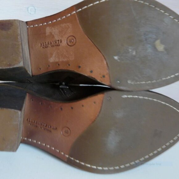 All Sai9nts Women's Dark Brown Suede Ankle Boots - Picture 8 of 8